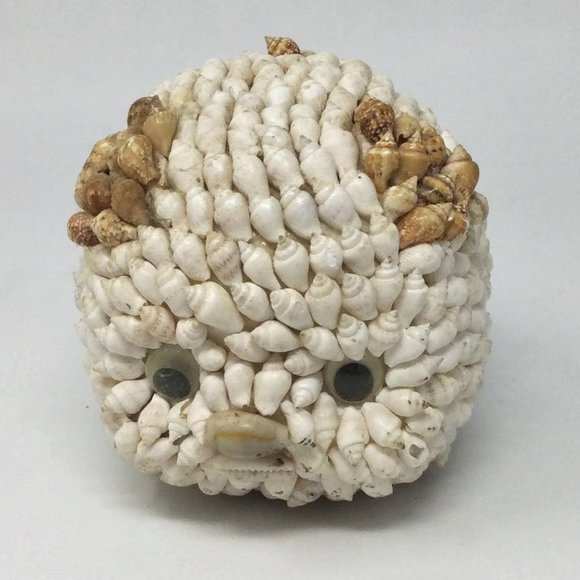 Sea Shell Art Decor Small Pig Vintage - Picture 2 of 12